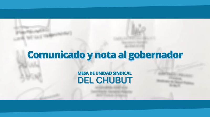 Reunión con legisladores, comunicado y nota presentada