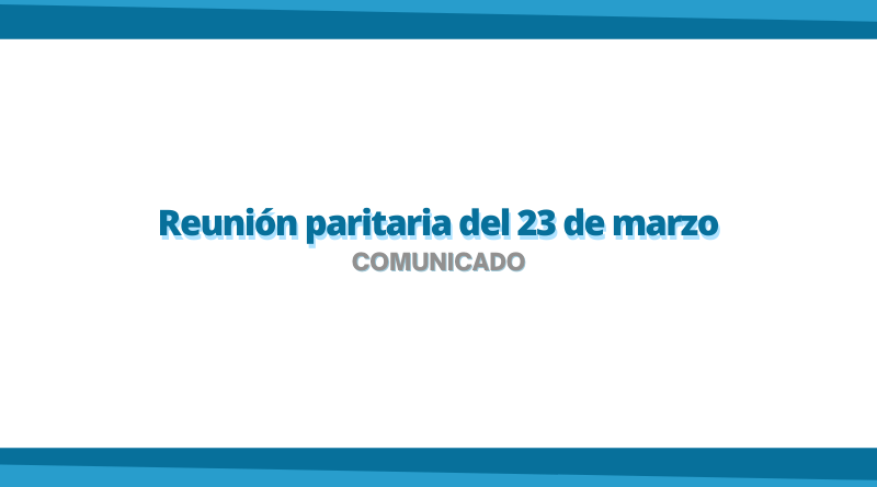 Comunicado y acta de la reunión