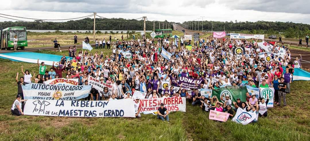 Nos solidarizamos con las y los docentes de Misiones