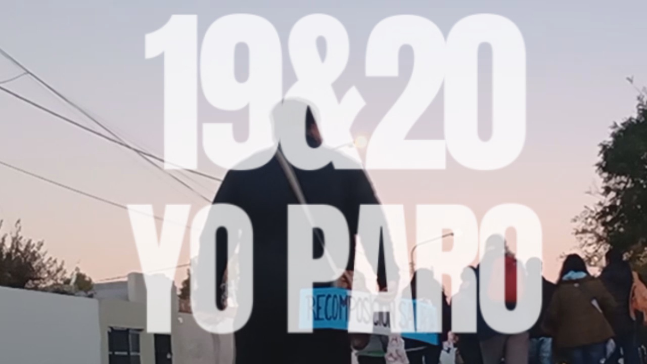PARO Y MOVILIZACIÓN – 19 & 20 de mayo