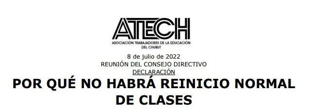POR QUÉ NO HABRÁ REINICIO NORMAL DE CLASES