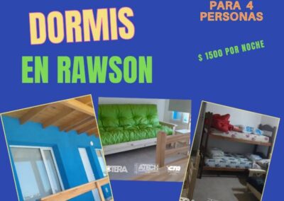 Rawson – Dormis para 4 personas