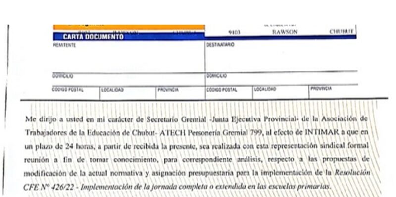 ATECH INTIMÓ A GRAZZINI POR CARTA DOCUMENTO