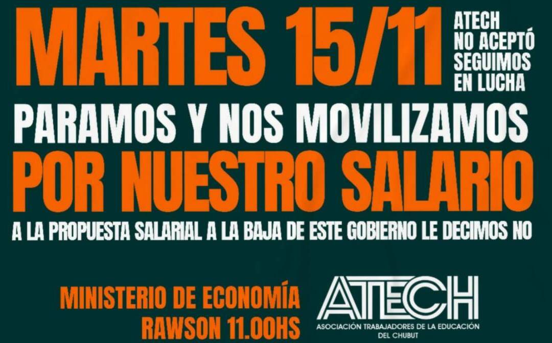 Este martes 15 de noviembre, paramos y nos movilizamos