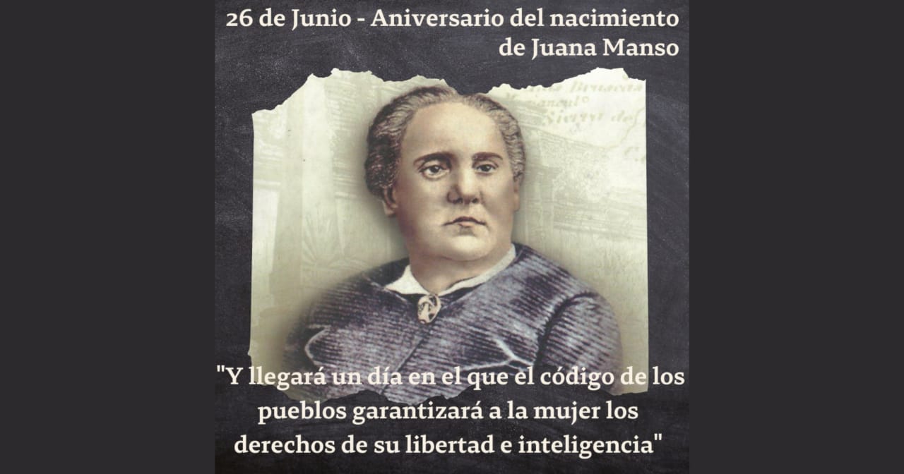 26 de junio – Aniversario del nacimiento de Juana Manso