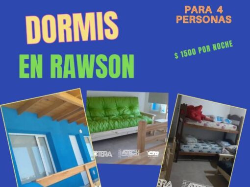 Rawson – Dormis para 4 personas
