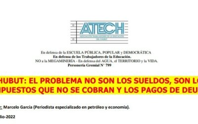 CHUBUT: EL PROBLEMA NO SON LOS SUELDOS, SON LOS IMPUESTOS QUE NO SE COBRAN Y LOS PAGOS DE DEUDA