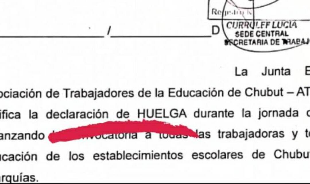 Paro 27 de febrero: Notificación formal de la huelga