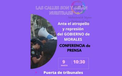Jujuy – 8M. Morales responde con represión a los reclamos contra la violencia machista, el hambre y el ajuste