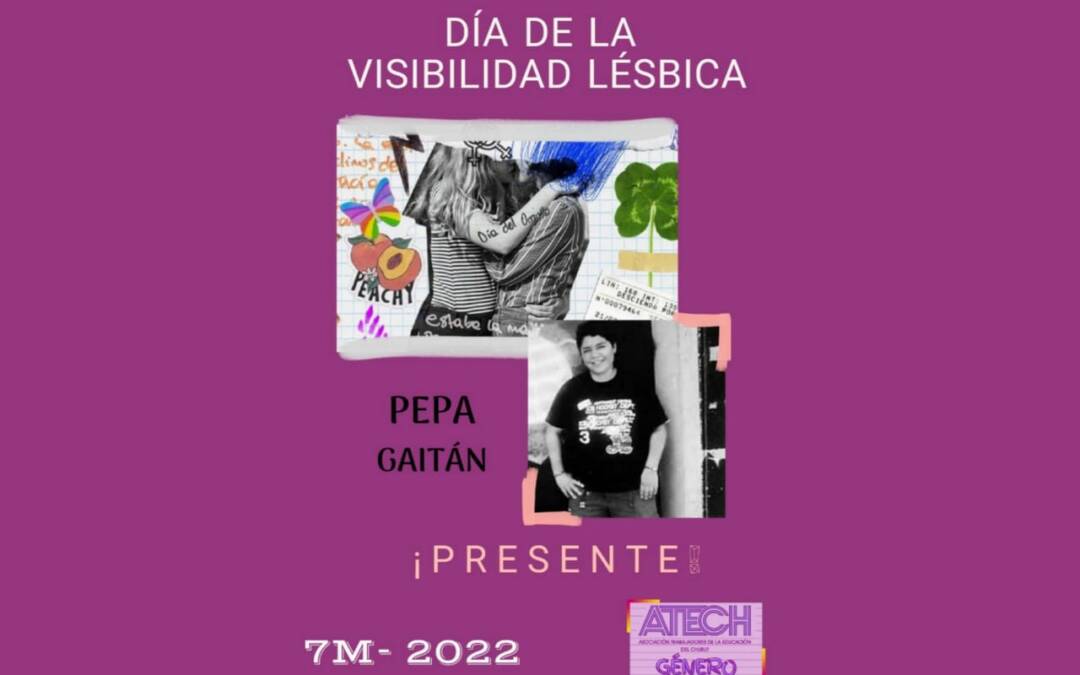 Día de la Visibilidad Lésbica en homenaje a Pepa Gaitán