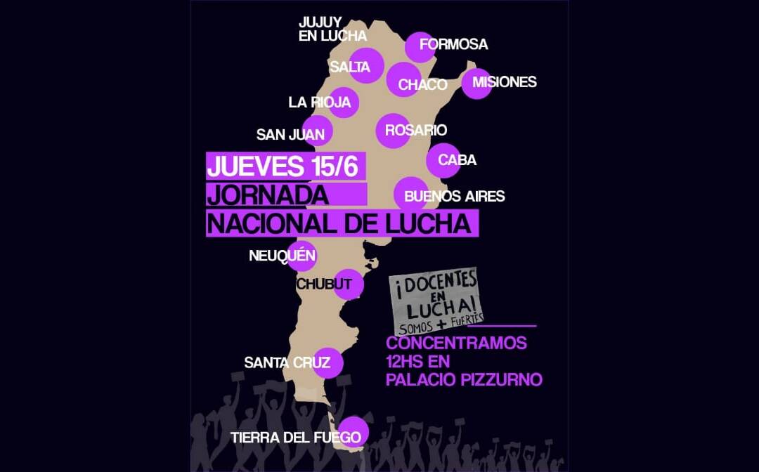 Jueves 15: Jornada Nacional de Lucha Docente