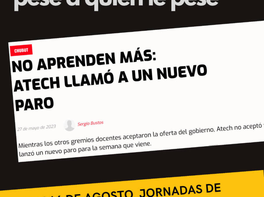 10 y 16 de agosto Jornadas de Debate y Visibilización