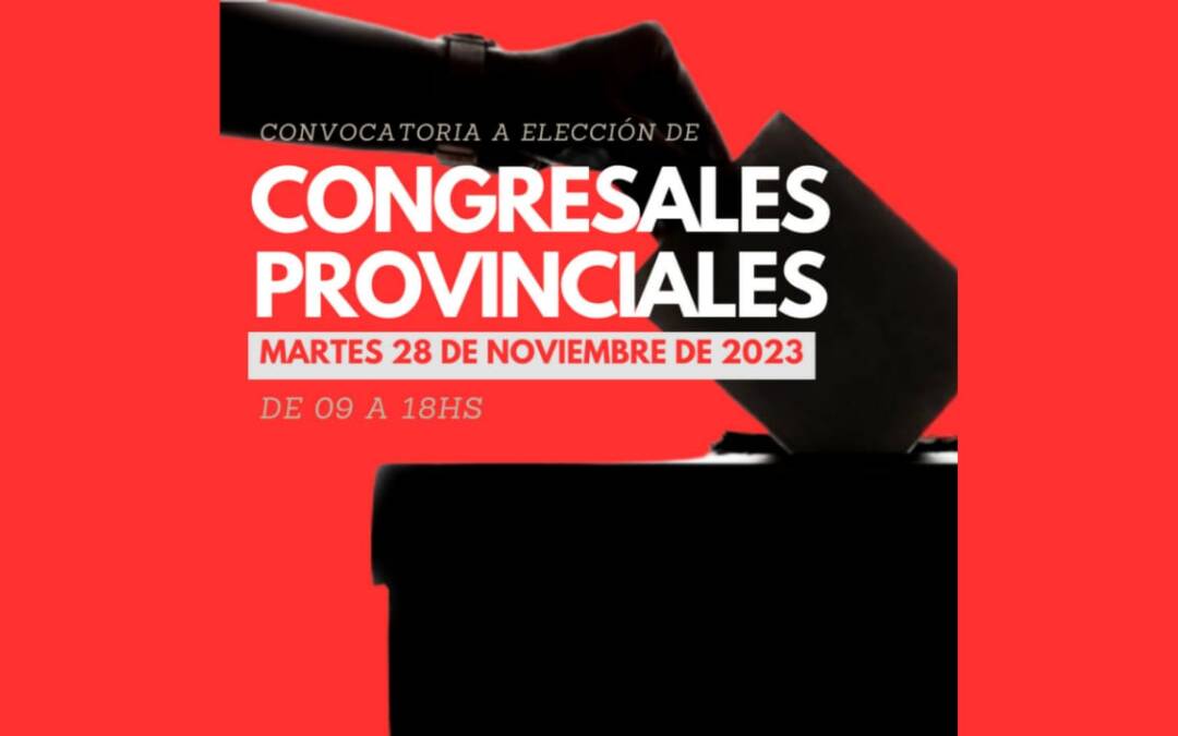 ELECCIONES DE CONGRESALES 2023- BUSCÁ TU MESA
