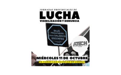 Jornadas provinciales de lucha, visibilización y denuncia: miércoles 11